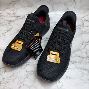 Men’s Skechers Summits SR-Collin Black Mesh Slip-Ins US Size 10